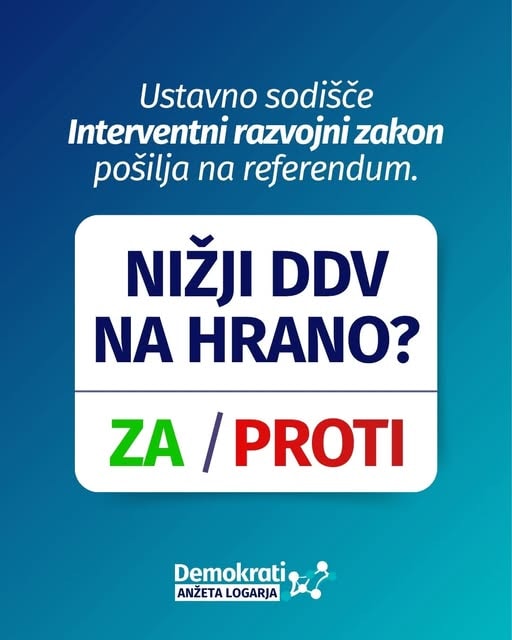Nižji DDV na osnovno hrano: bomo glasovali ZA ali PROTI? Mi smo ZA.